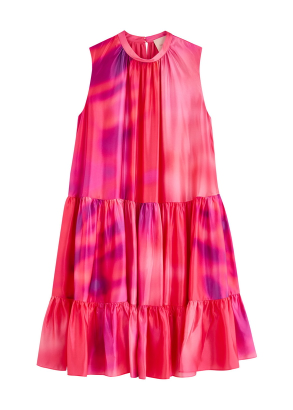 Photo: Roksanda Phinia Printed Satin Mini Dress Pink