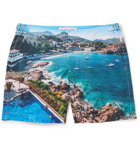 Orlebar Brown - Stuart Cantor Bulldog Mid-Length Printed Swim Shorts - Blue
