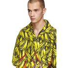 Prada Multicolor Short Sleeve Bananas and Flames Shirt