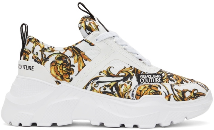 Photo: Versace Jeans Couture White Regalia Baroque Speedtrack Sneakers