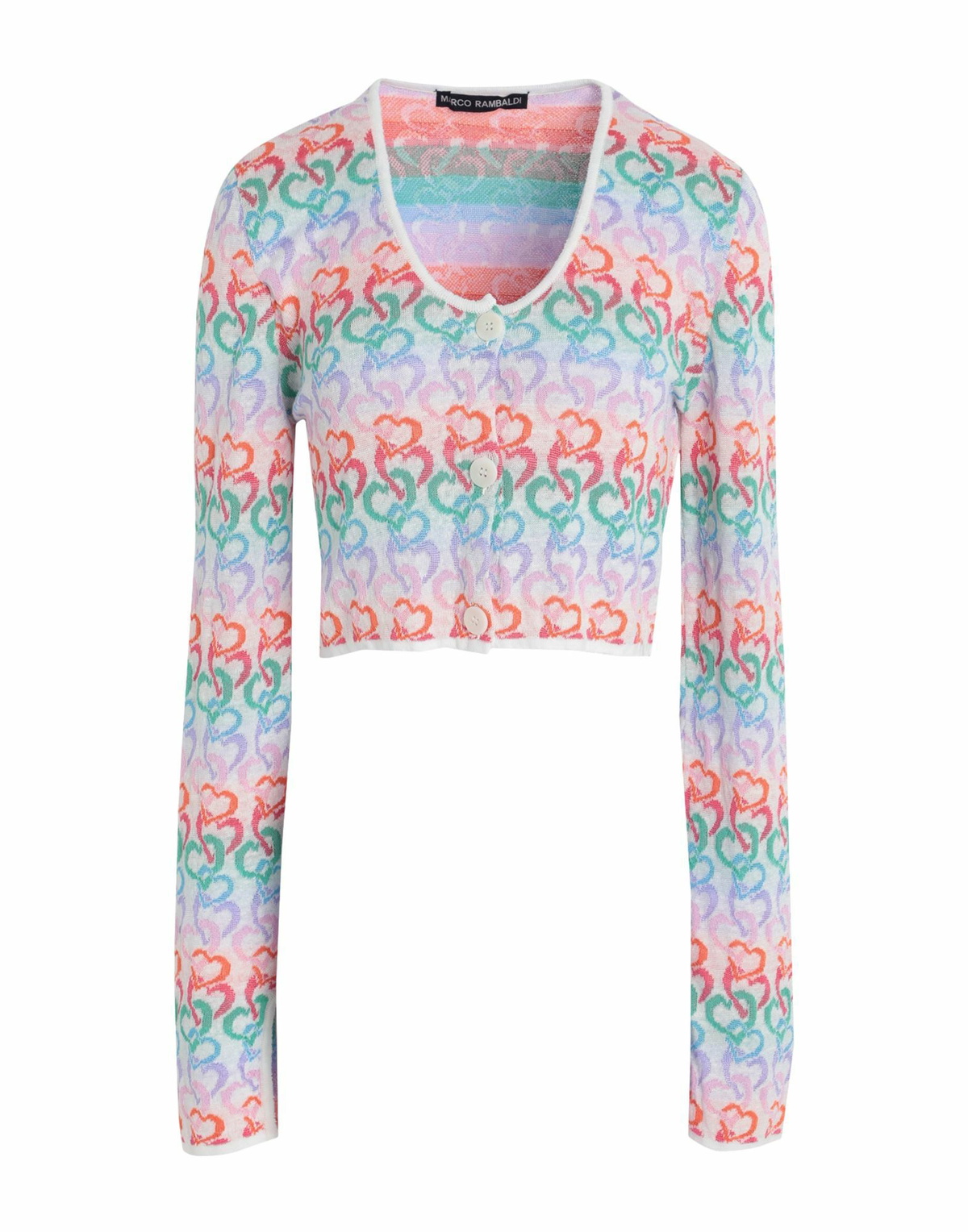 Marco Rambaldi Womens Cardigan in White