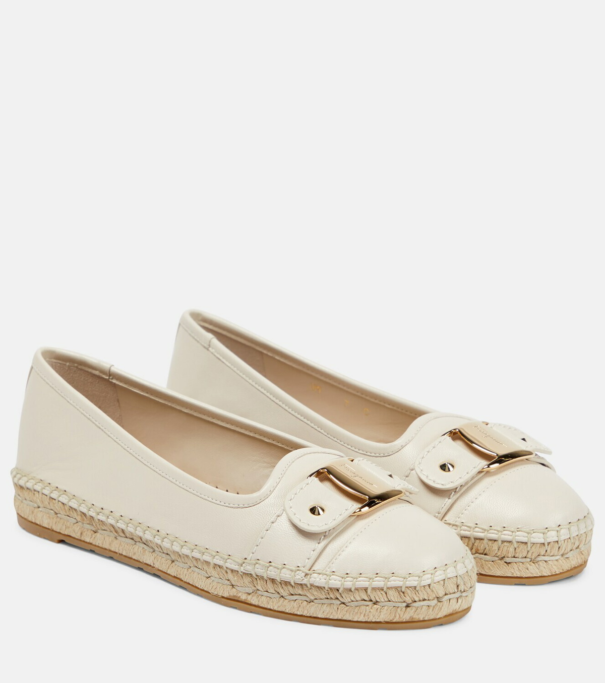 Ferragamo - Vara leather espadrilles