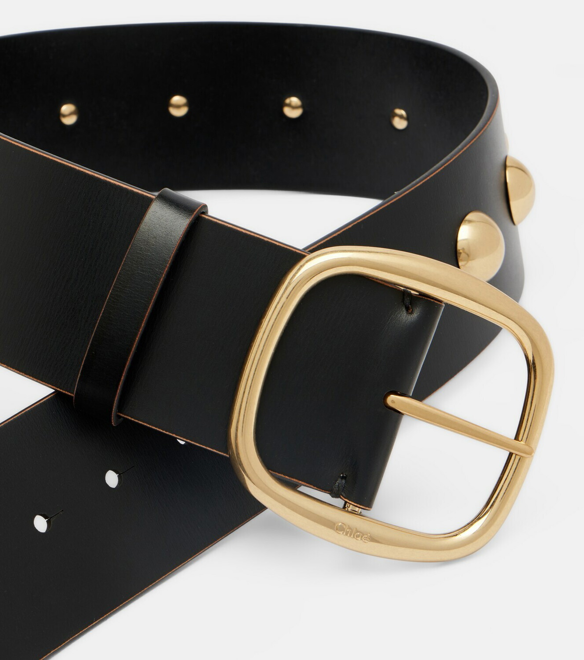 Chloé Chloé Midnight studded leather belt