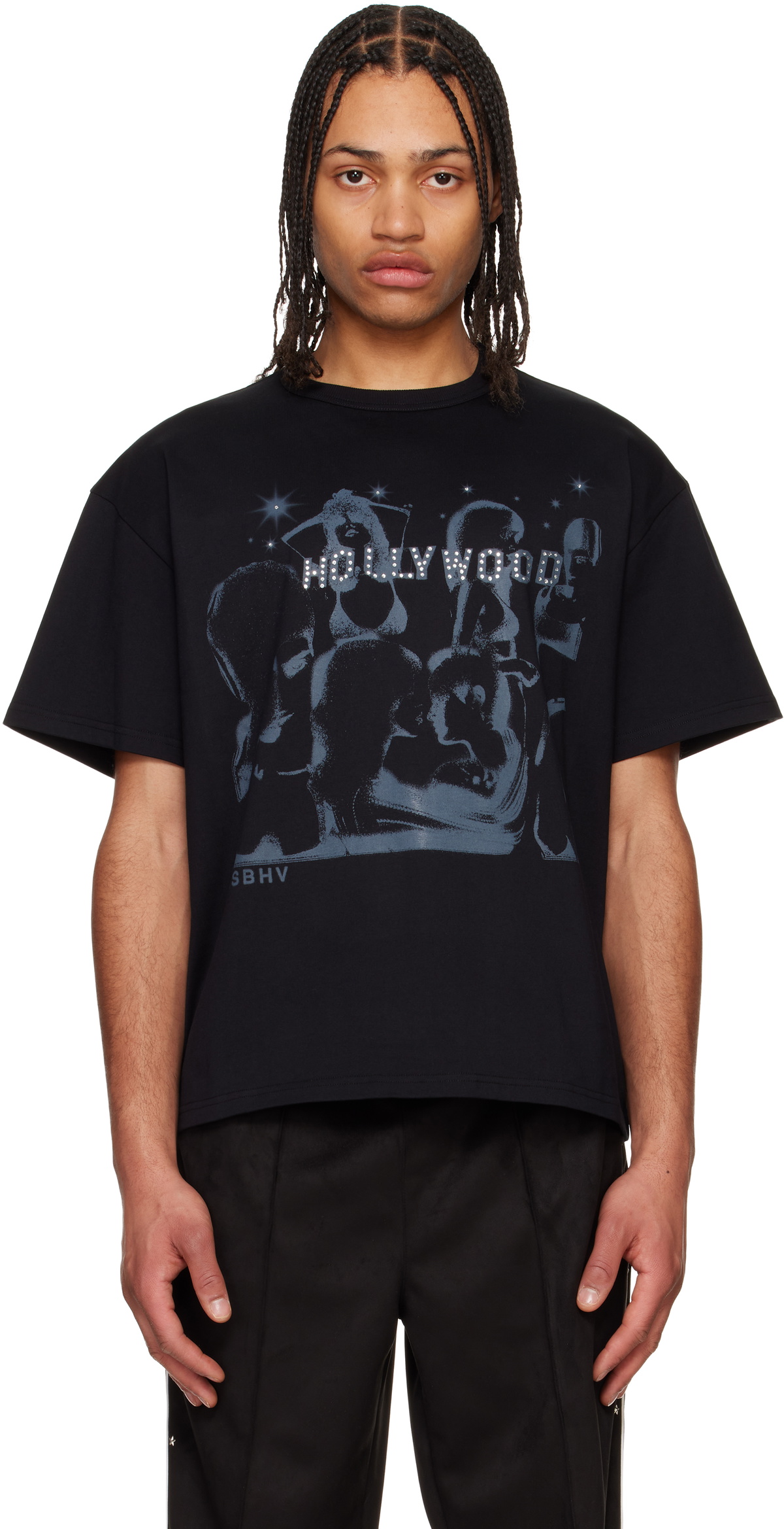 【関税込み】MISBHV ブラック Ibiza クロシェ Tシャツ MISBHV Black Ibiza T-Shirt MISBHV