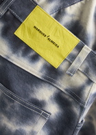 Marques' Almeida Tie-dye Wide-leg Jeans Cream