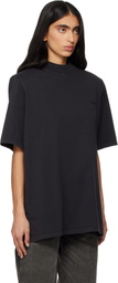 The Attico Black Padded Shoulder T-shirt