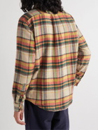 Portuguese Flannel - Checked Cotton-Flannel Shirt - Orange