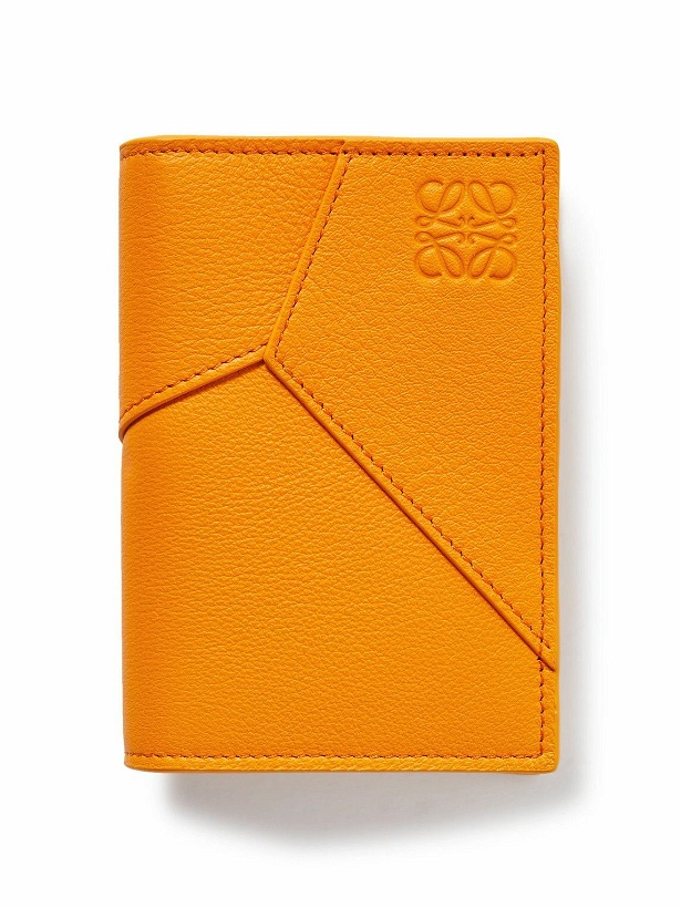 Photo: LOEWE - Puzzle Logo-Embossed Leather Cardholder