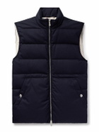 Eleventy - Quilted Wool Down Gilet - Blue