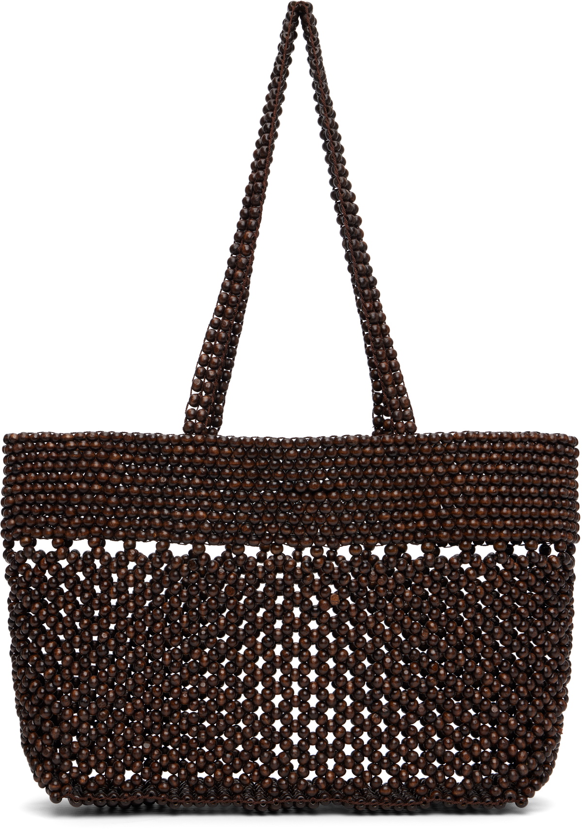 Cordera Brown Wooden Beads Tote