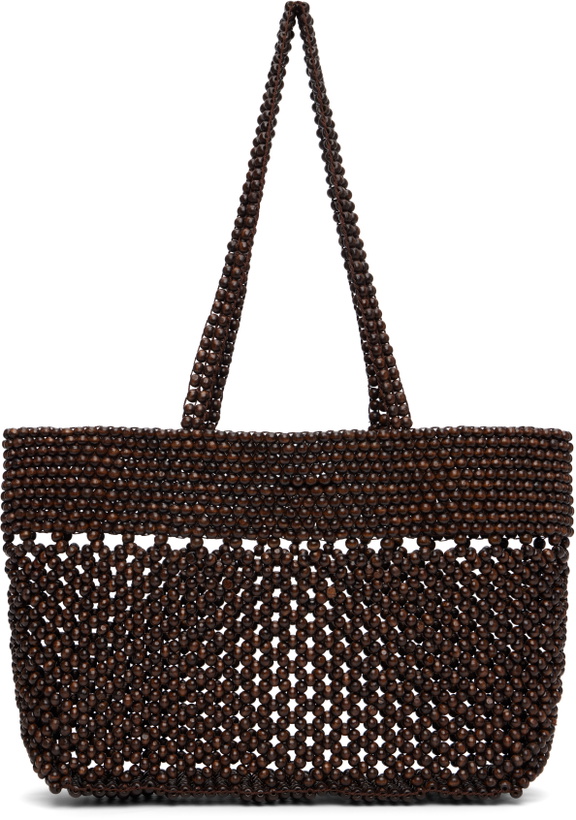 Photo: Cordera Brown Wooden Beads Tote