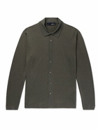 Lardini - Wool, Silk and Cashmere-Blend Shirt - Green