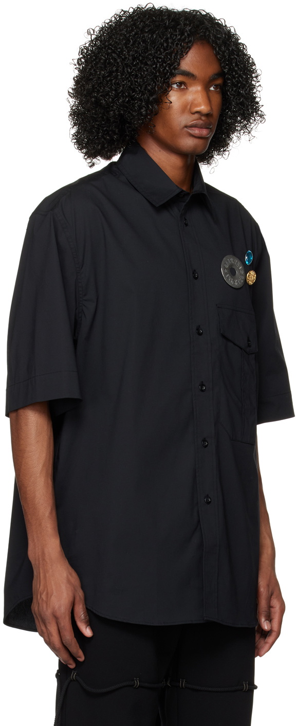 Black Military Shirt Dress