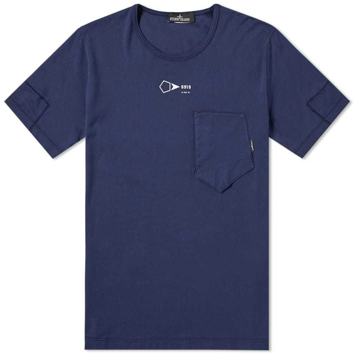 Photo: Stone Island Shadow Project 10th Anniversary Pocket Tee Navy