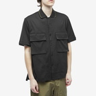 Sacai Men's Cotton Jersey Short Sleeve Shirt in Black