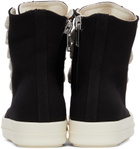 Rick Owens Drkshdw Black Jumbo Lace High-Top Sneakers
