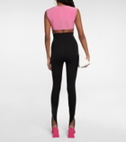 The Attico - Jersey crop top