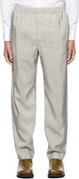 Lemaire Grey Silk Pyjama Trousers