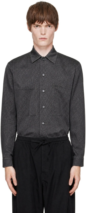 Photo: LEMAIRE Gray Printed Workwear Shirt