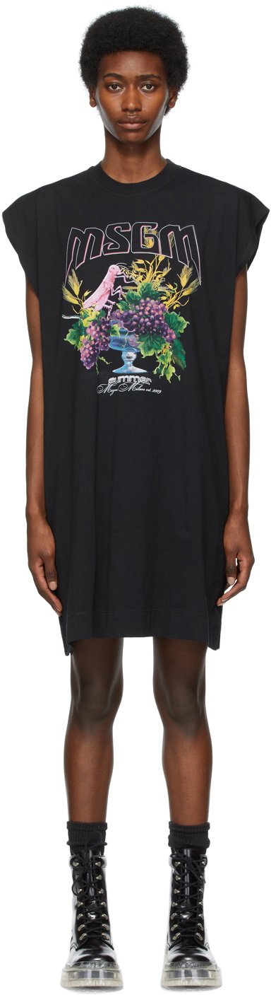 MSGM Black Cotton Casual Dress main image 1