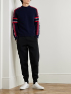 Fusalp - Spectavia Logo-Appliquéd Wool and Cashmere-Blend Jacquard Sweater - Blue
