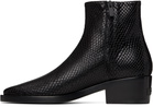 Fear of God Black Snakeskin-Embossed Santa Fe Boot
