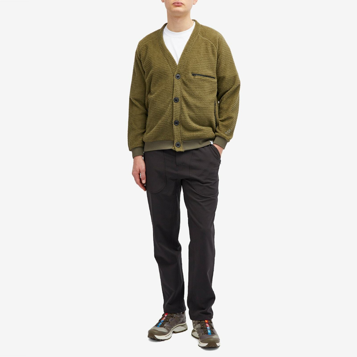 CAYL Men's Alpha Fleece Cardigan in Coffee CAYL CAYL Men's Alpha Fleece Cardigan in Coffee CAYL