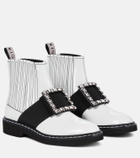 Roger Vivier Viv' Rangers brushed leather Chelsea boots