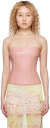 Nodress Pink Sweetheart Neck Corset