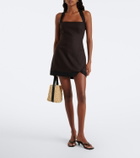 SIR Linen halterneck minidress