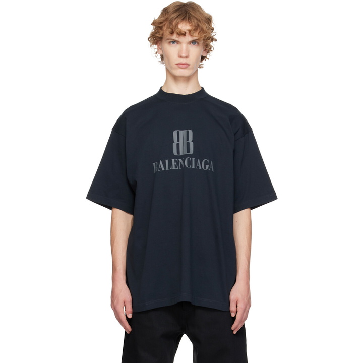 Photo: Balenciaga Black Nano 'BB' T-shirt