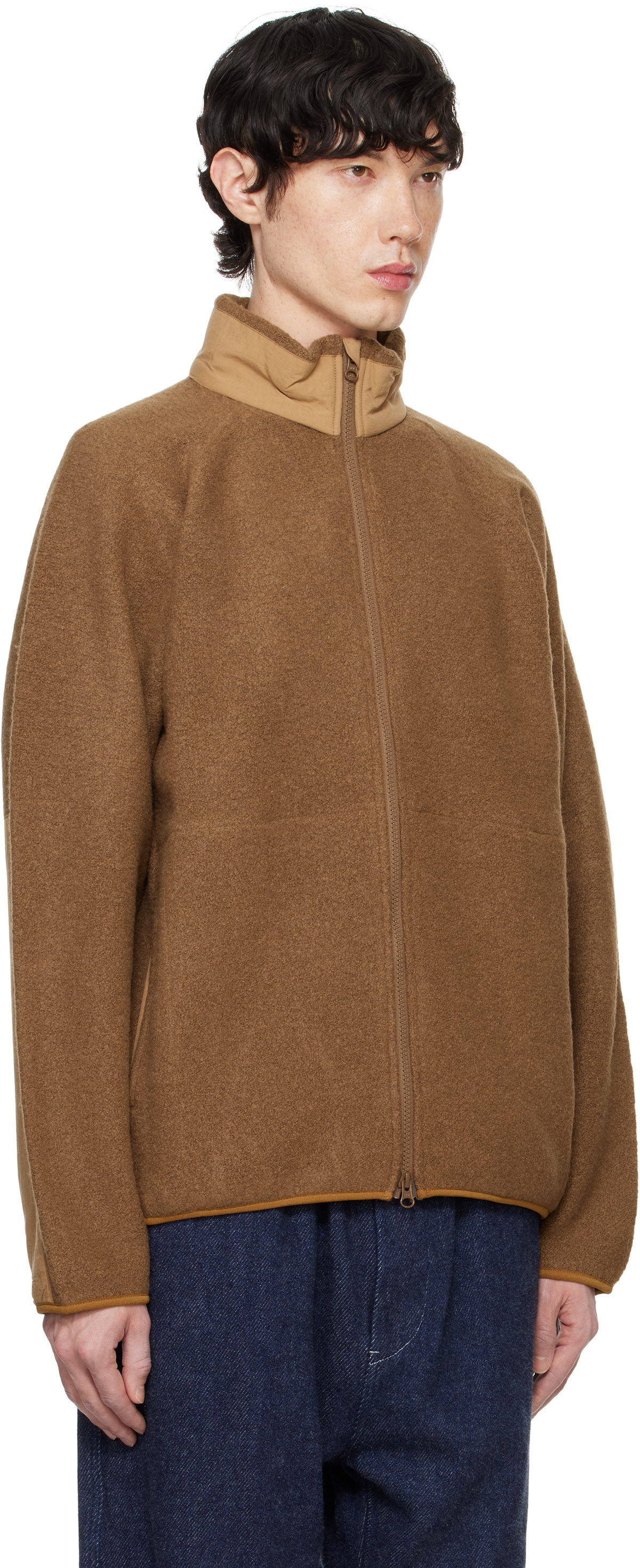 nanamica Boiled Wool Zip Up Sweater 新品 Boiled Wool Zip Up Sweater Coyote by Nanamica ▶️ Meadow
