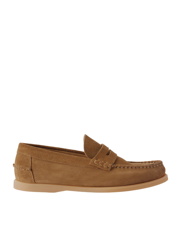 Photo: Mr P. - Leo Suede Penny Loafers - Brown