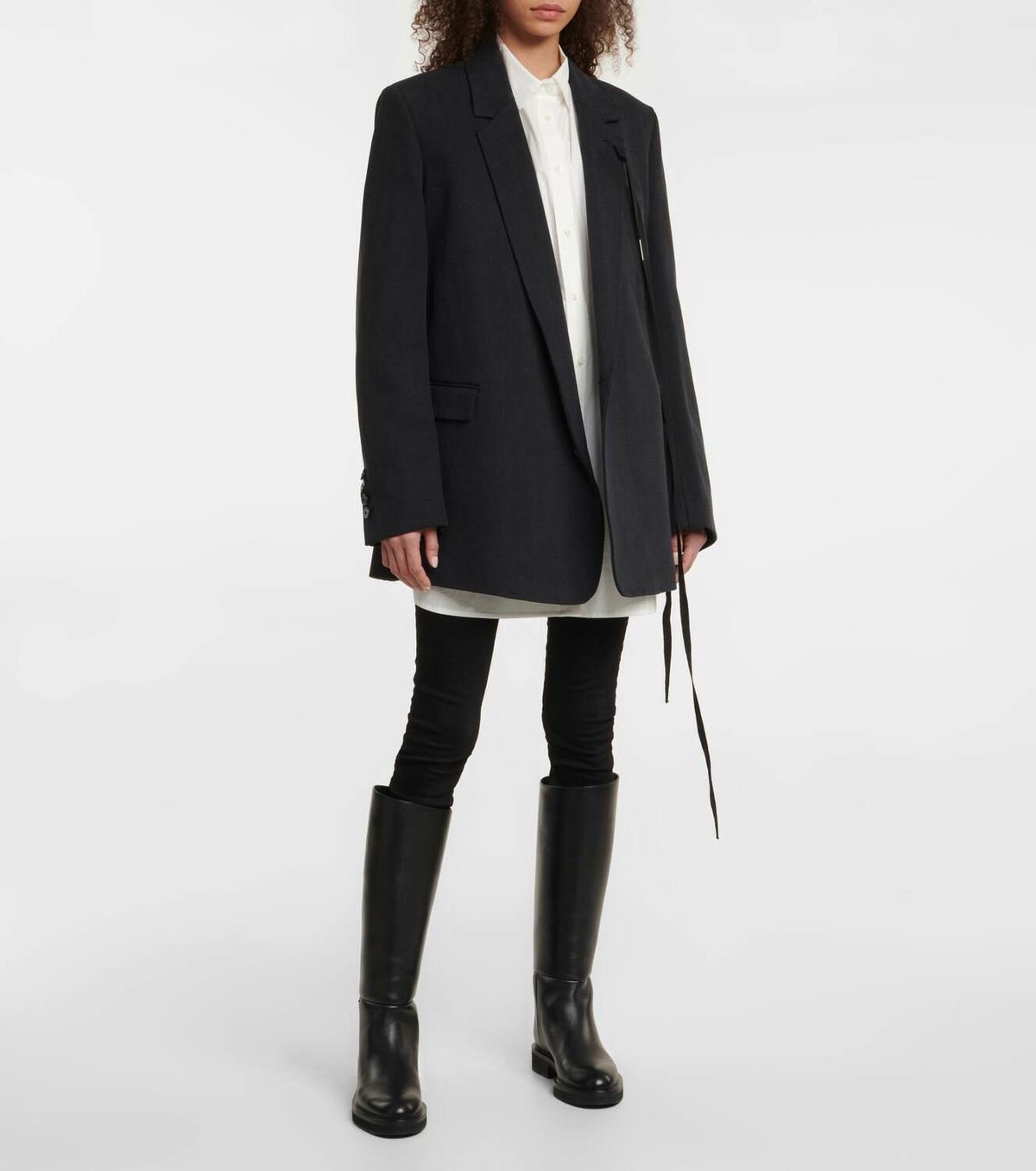 Ann Demeulemeester Agnes cotton twill blazer