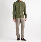 Loro Piana - Cotton-Piqué Shirt - Green