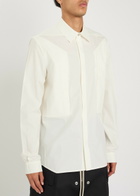 Rick Owens Fogpocket Cotton-poplin Shirt White