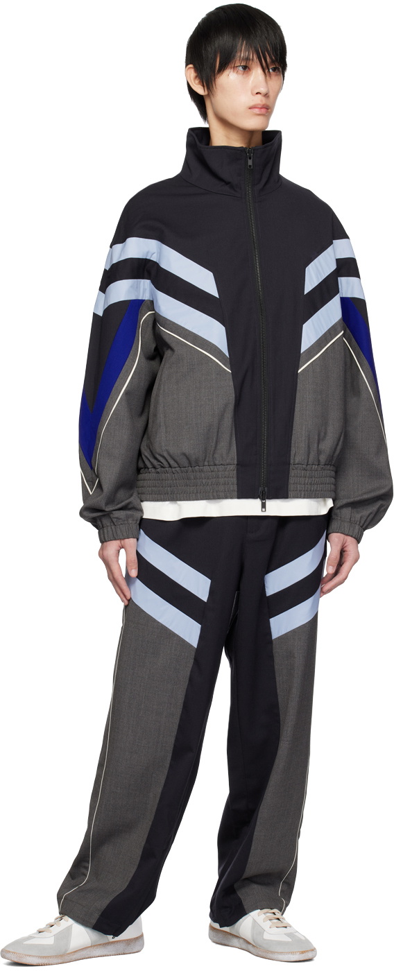 A PERSONAL NOTE 73 Gray & Navy Paneled Jacket