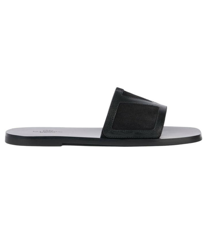 Photo: Valentino Garavani Viva Superstar leather and suede slides