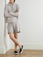 John Elliott - Skeptic Wide-Leg Cotton-Jersey Drawstring Shorts - Gray