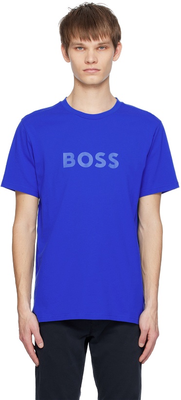 Photo: BOSS Blue Crewneck T-Shirt