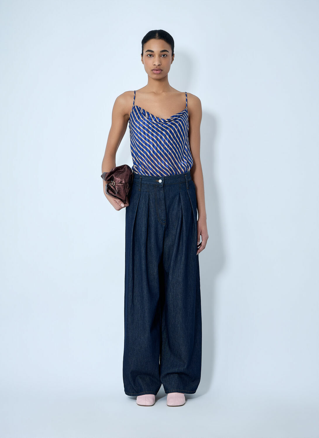 Dries Van Noten Wide-Leg Denim Trousers
