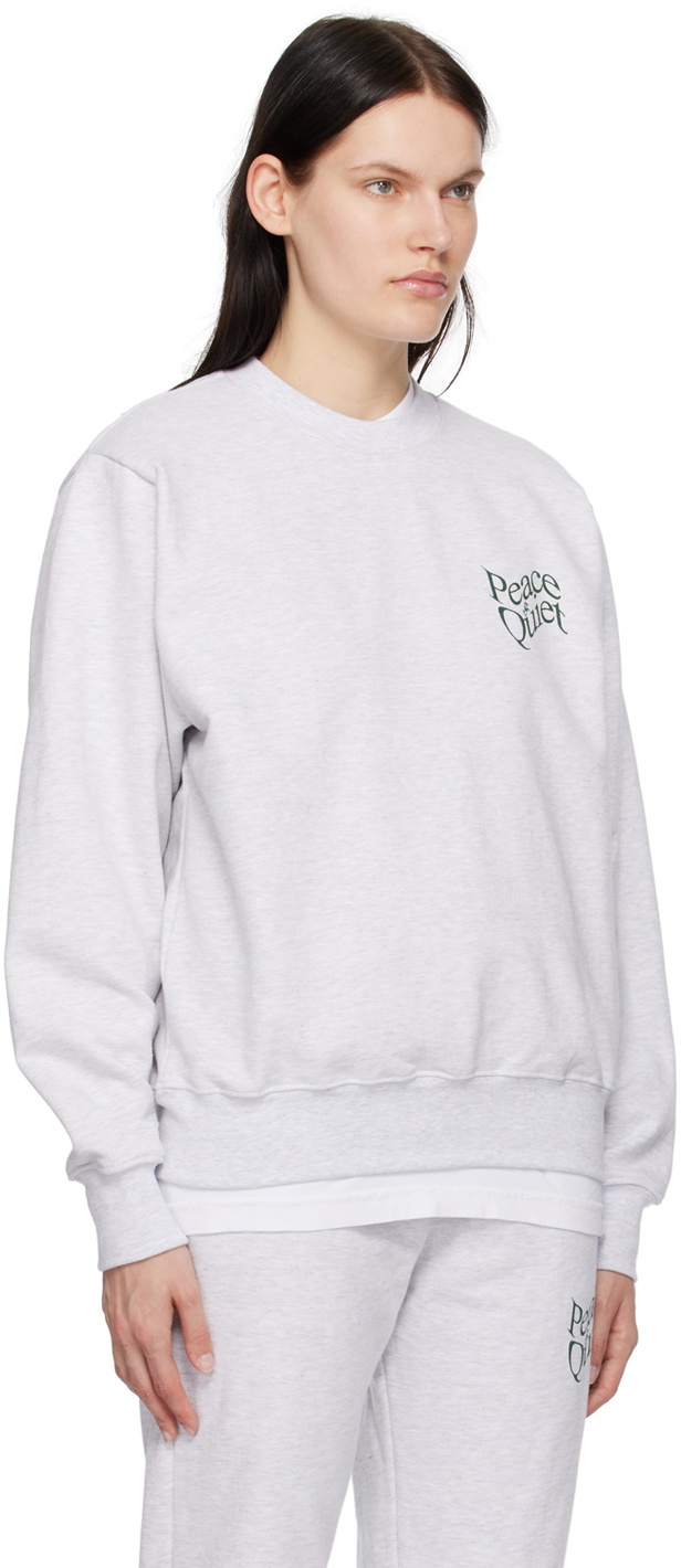 Museum of Peace & Quiet Gray Warped Sweatshirt