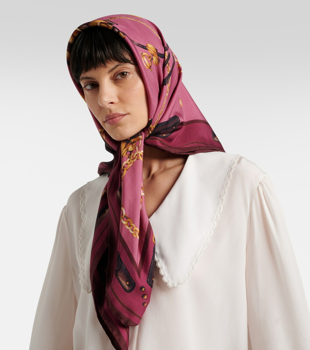 Chloé Paddington silk scarf