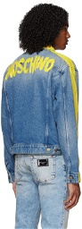 Moschino Blue Paint Denim Jacket
