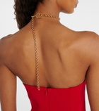 Magda Butrym Crochet floral-appliqué gold-plated necklace