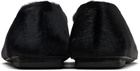 Marsèll Black Ago Short Hair Ballerina Flats