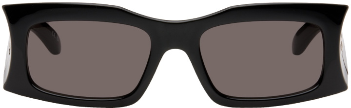 Photo: Balenciaga Black Rectangular Sunglasses