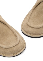 Loewe Faro Suede Derby Shoes Beige