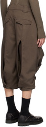 ænrmòus Brown Deepi Crescent II Shorts