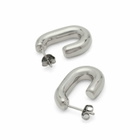 Missoma Women's Chubby Oval Small Hoop Earrings in Silver 